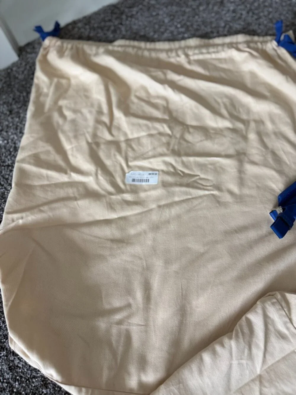 Virgil Abloh Blue and Neon Green Gradient  Taurillon Multipocket Backpack